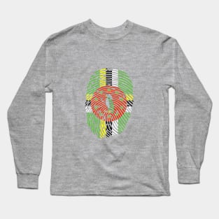 DOMINICA FINGER PRINT - CARNIVAL CARIBANA PARTY TRINI DJ Long Sleeve T-Shirt